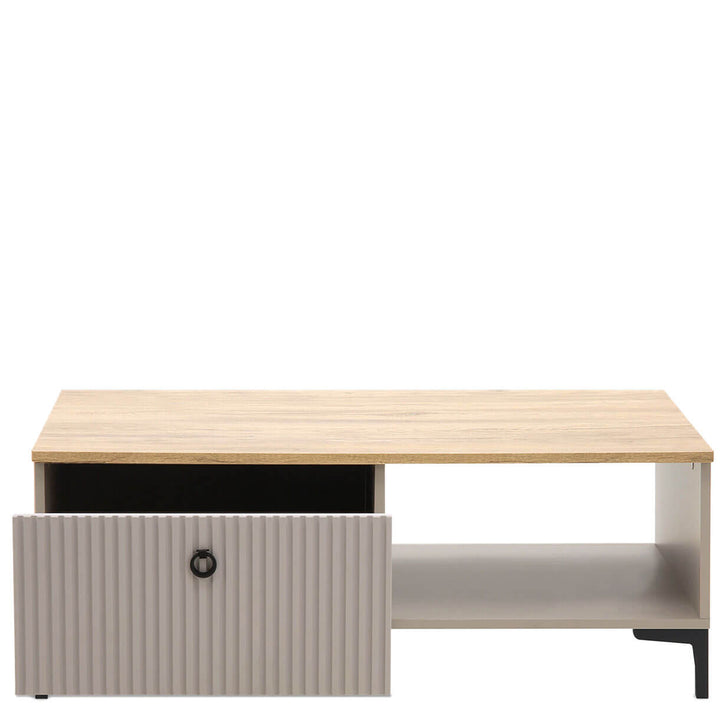 Фото вигляду спереду наповнення журнального столика DOMINICA MEBELBOS 1S