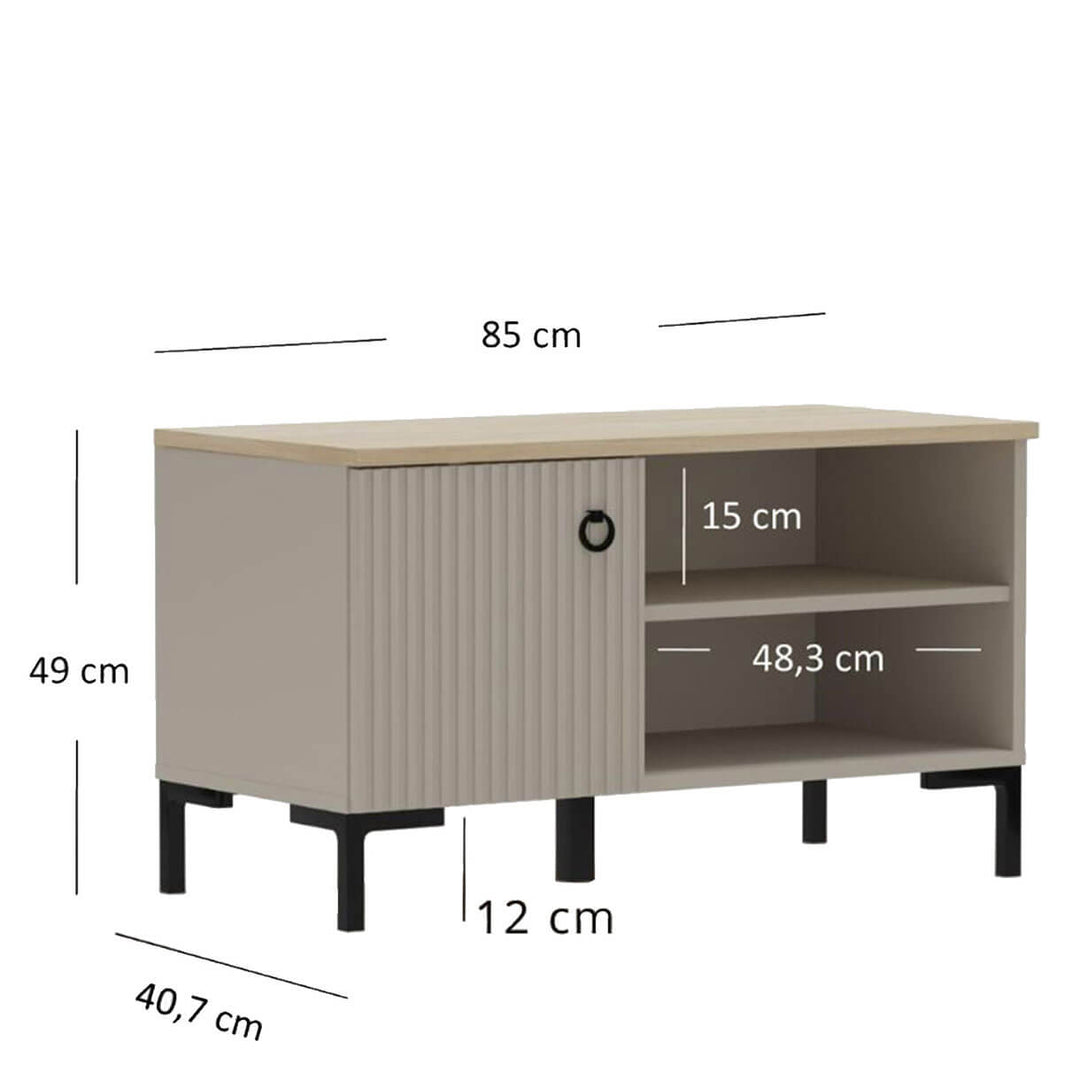 Фото розмірів тумби для взуття DOMINICA MEBELBOS 1D