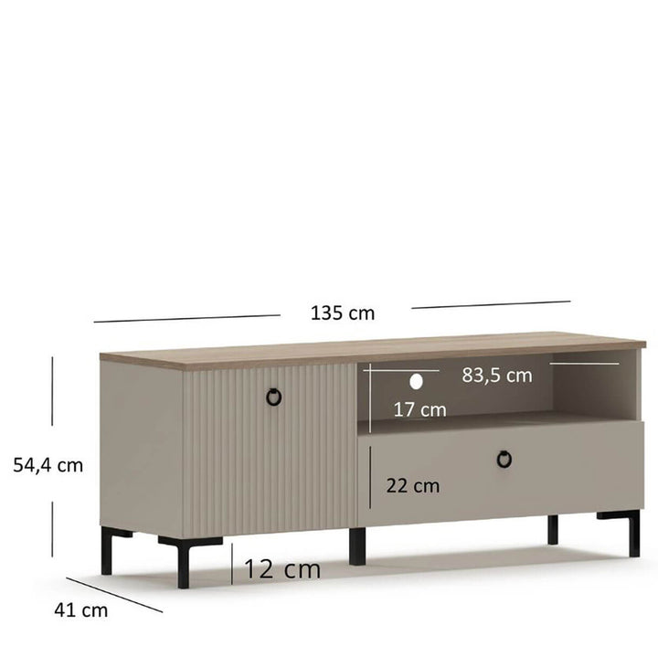 Фото розмірів тумби під телевізор DOMINICA MEBELBOS 1K1S