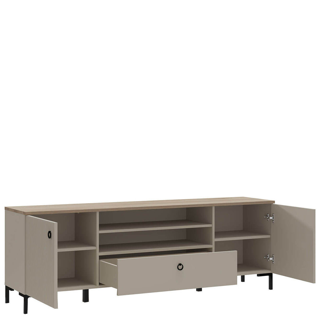 Фото наповнення тумби під телевізор DOMINICA MEBELBOS 2D1S