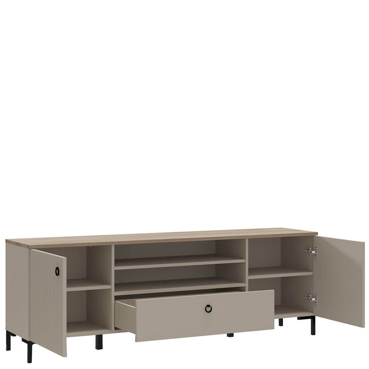 Фото наповнення тумби під телевізор DOMINICA MEBELBOS 2D1S