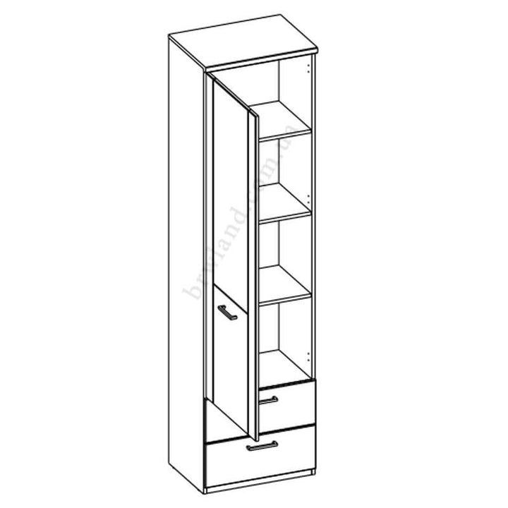 На фото схема наповенення пеналу DOORSET MEBELBOS 1D2S