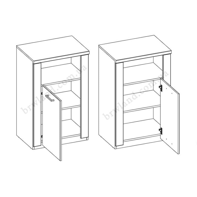 На фото схеми збирання тумби DOORSET MEBELBOS 1D