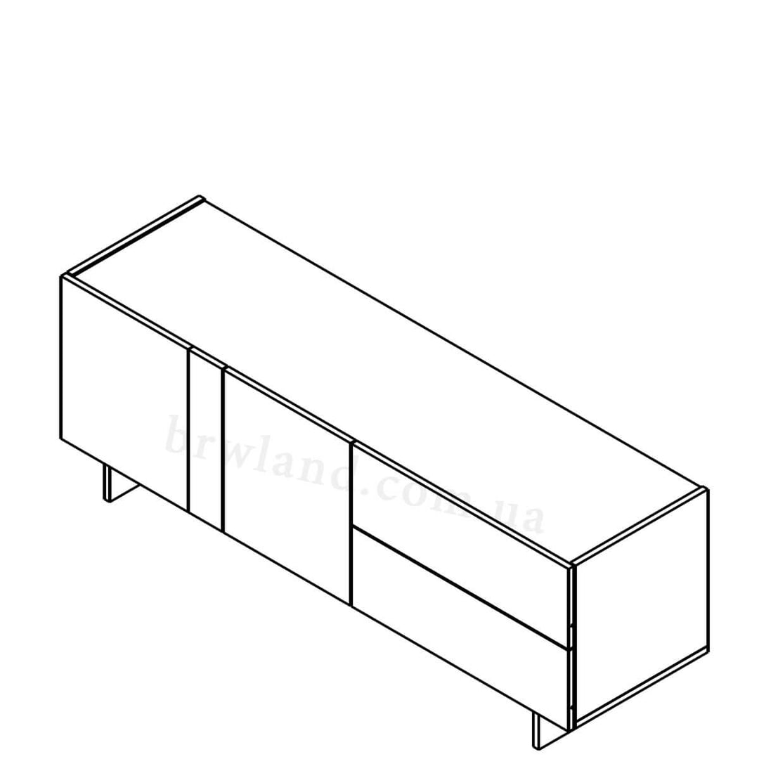 Фото схеми тумби під телевізор ЕСМАРА ГЕРБОР RTV150