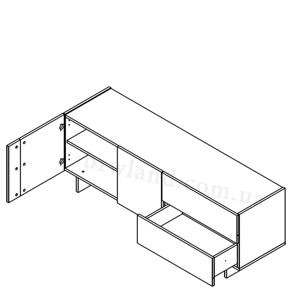 Фото схеми наповнення тумби під телевізор ЕСМАРА ГЕРБОР RTV150
