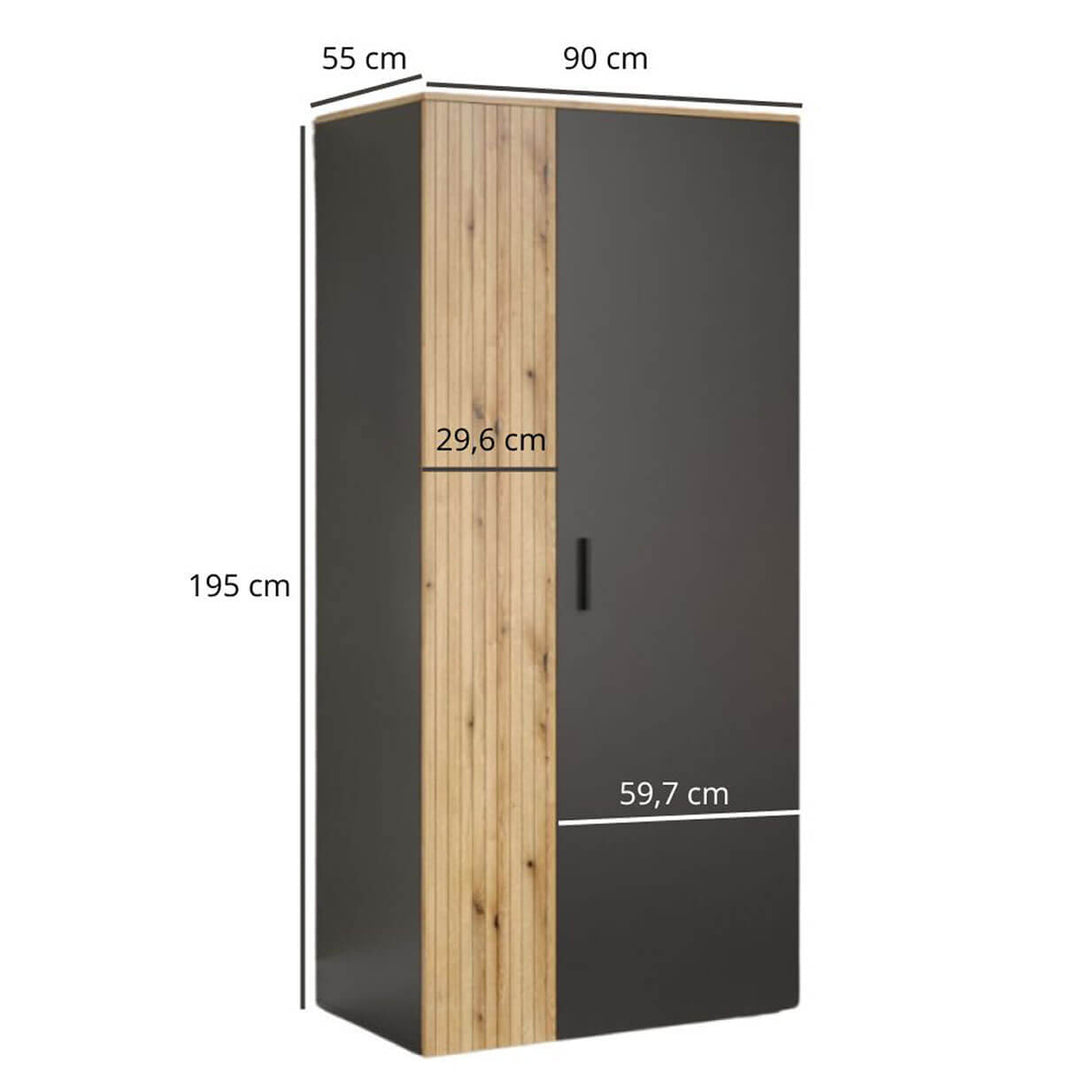 Фото розмірів шафи ESTEBAN MEBELBOS 2D