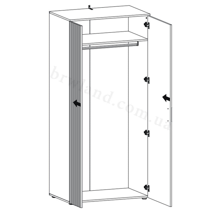 Фото схеми наповнення шафи ESTEBAN MEBELBOS 2D