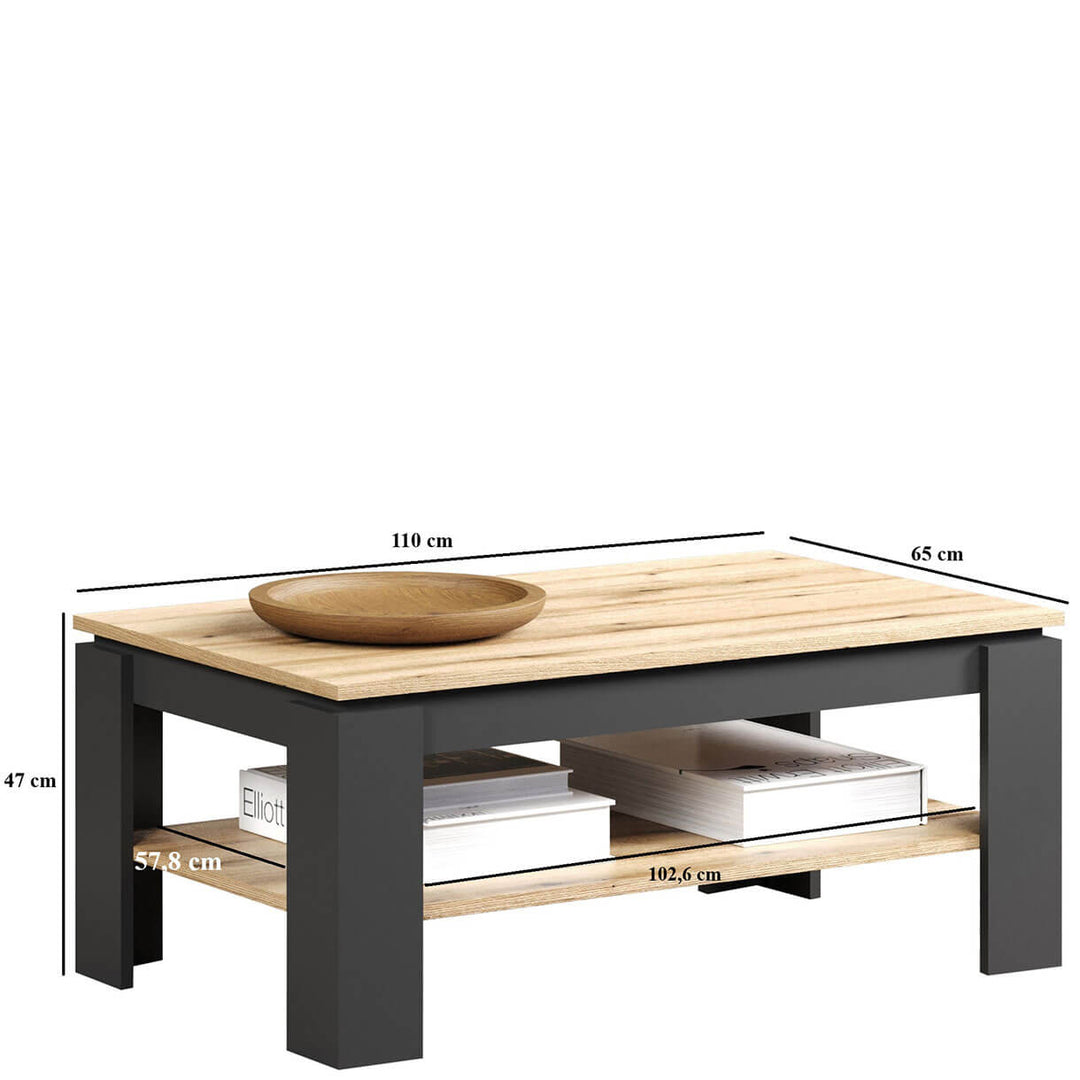 Фото розмірів журнального столика  110 ESTEBAN MEBELBOS