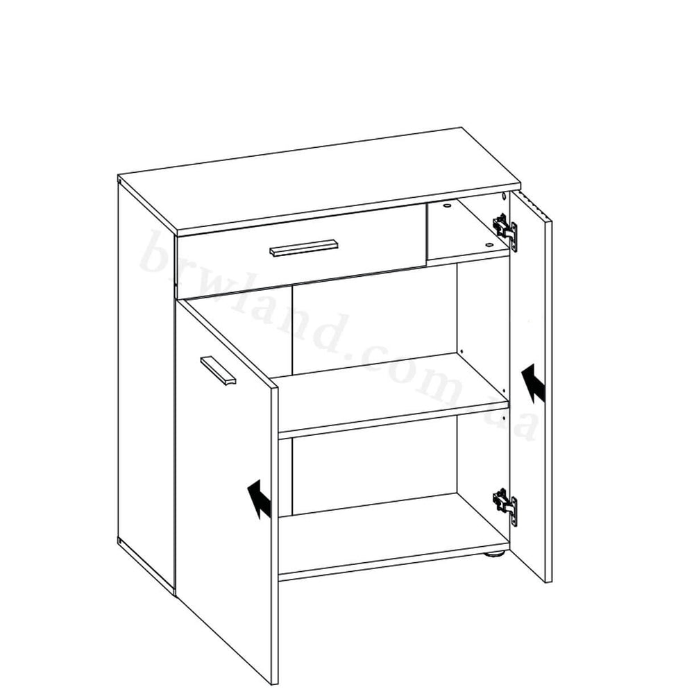 Фото схеми наповнення тумби ESTEBAN MEBELBOS 2D1S