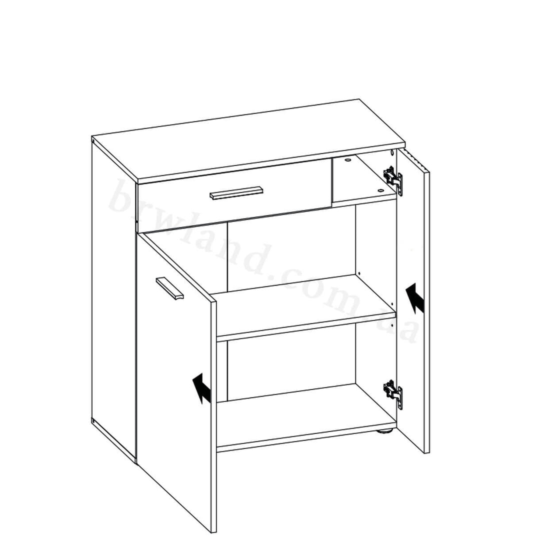 Фото схеми наповнення тумби ESTEBAN MEBELBOS 2D1S