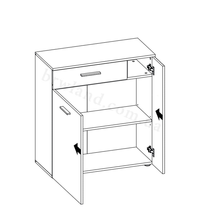 Фото схеми наповнення тумби ESTEBAN MEBELBOS 2D1S