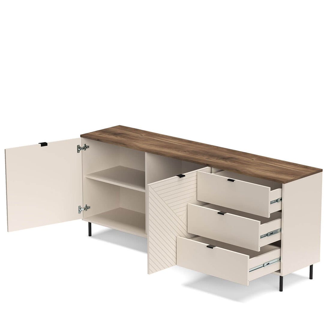 Фото вигляду збоку комода EVO MEBELBOS 2D3S