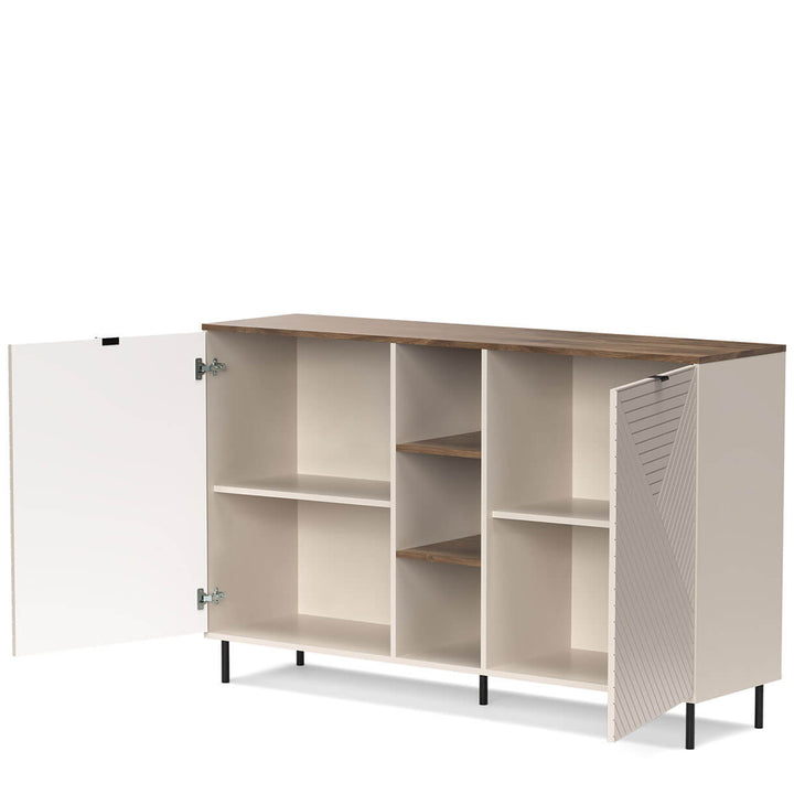 Фото вигляду збоку комода з полицями EVO MEBELBOS 2D