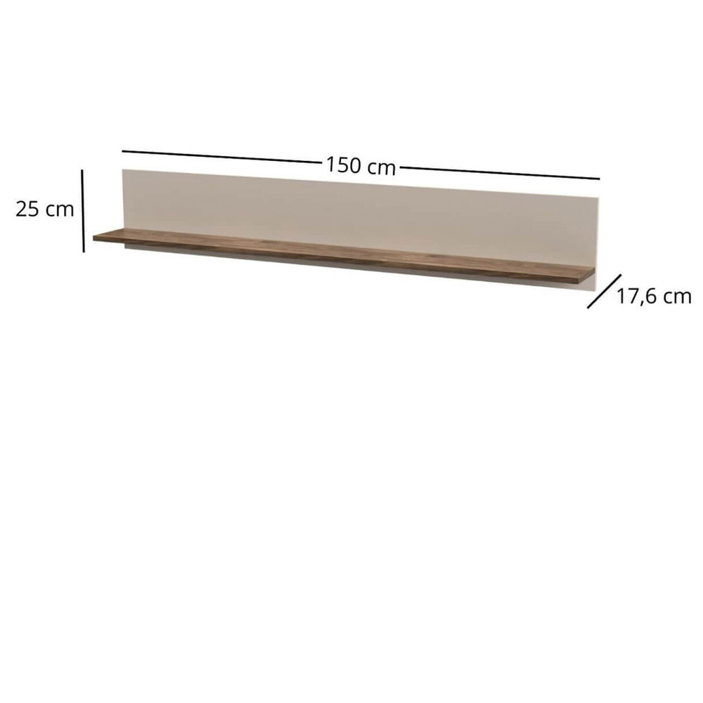 Фото розмірів полиці 150 EVO MEBELBOS
