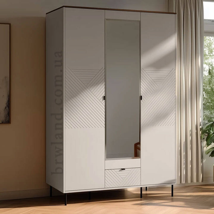 Фото шафи з зеркалом EVO MEBELBOS 3D1S в інтер'єрі