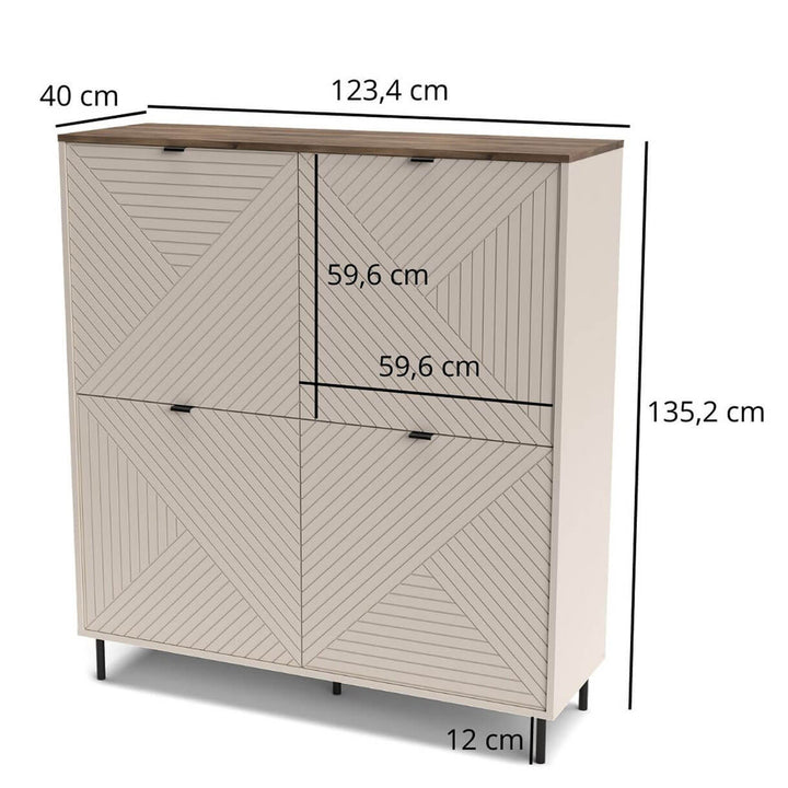 Фото розмірів тумби EVO MEBELBOS 4D