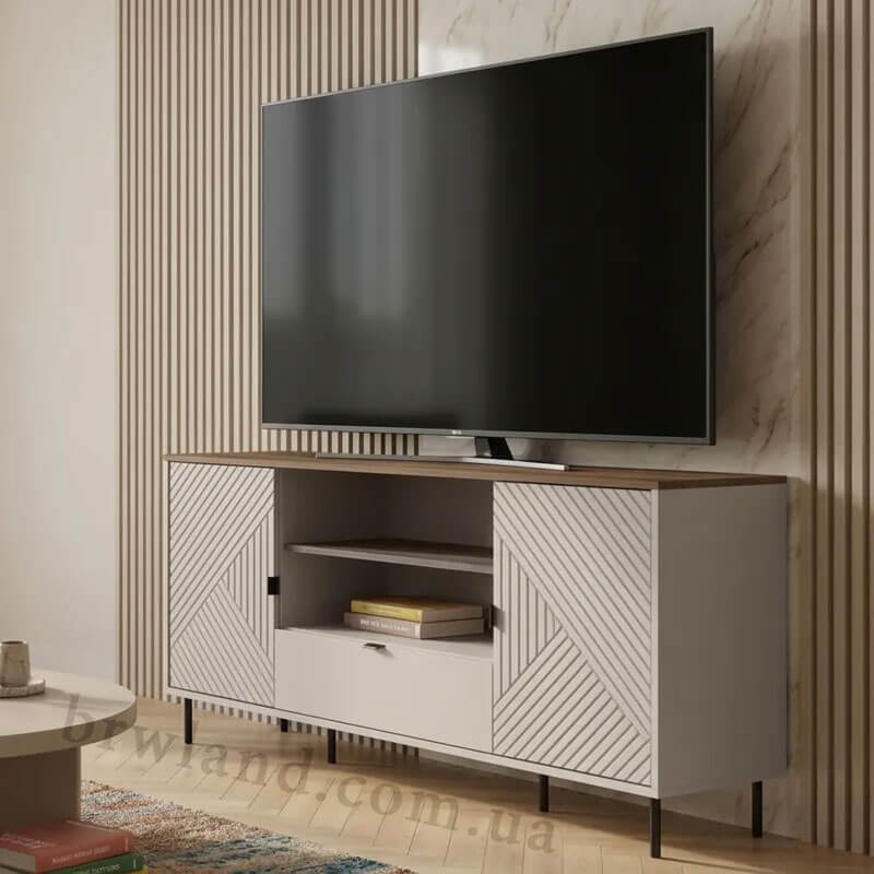 Фото тумби під телевізор EVO MEBELBOS 2D1S/150 в інтер'єрі