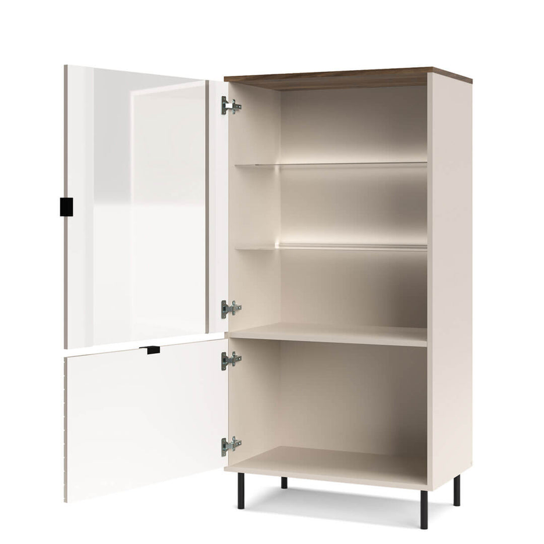 Фото вигляду збоку низької вітрини EVO MEBELBOS 1D1W