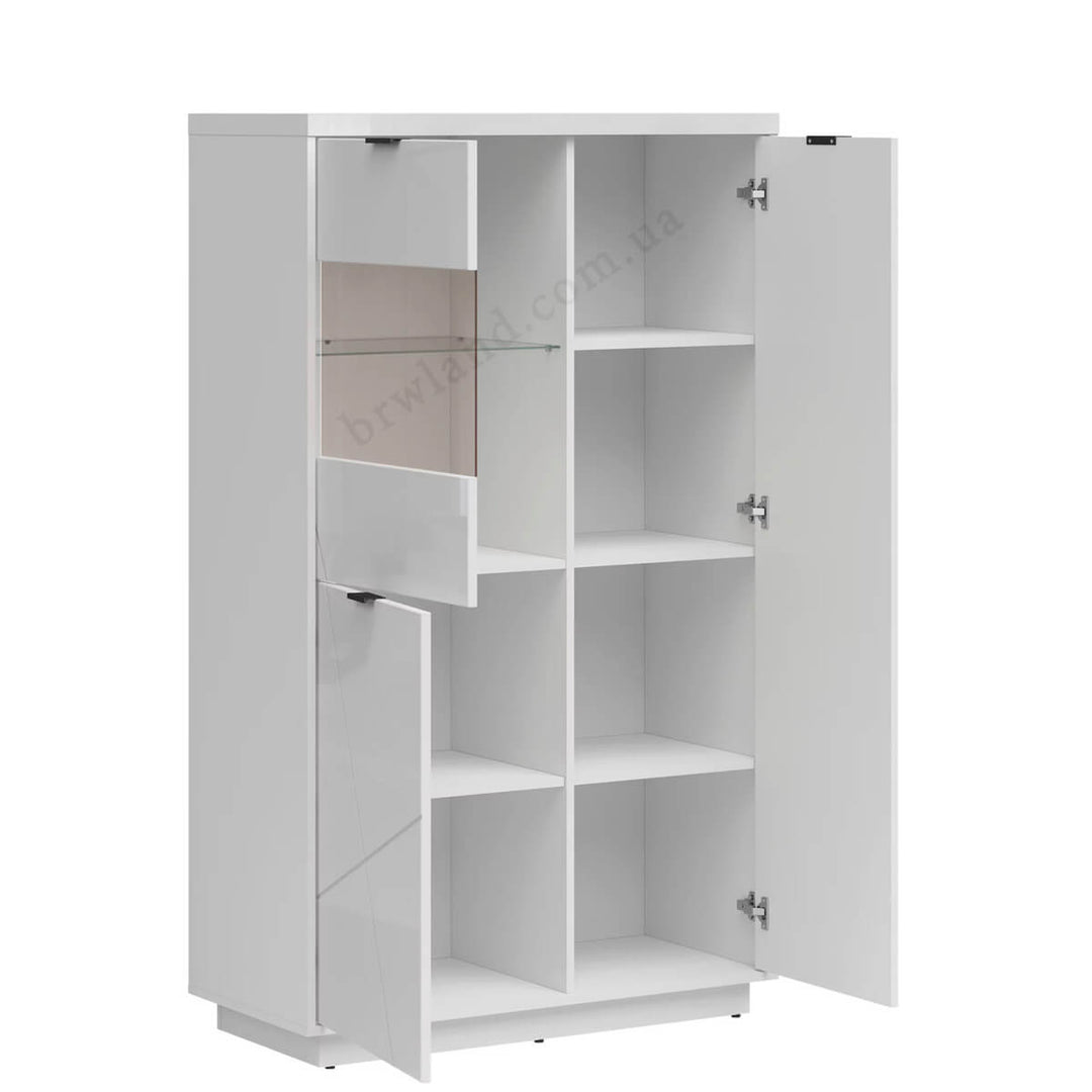 Фото наповнення вітрини FORN BRW REG2D1W білий глянець