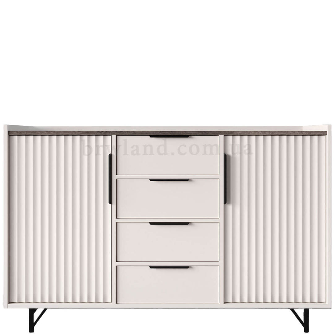 Фото комода ФРЕСКО БРВ KOM2D4S кашемір / каштан арвадонна мінк