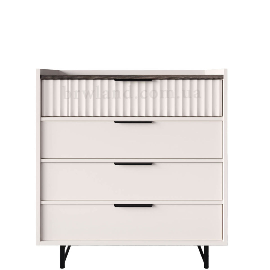 Фото комода ФРЕСКО БРВ KOM4S кашемір / каштан арвадонна мінк