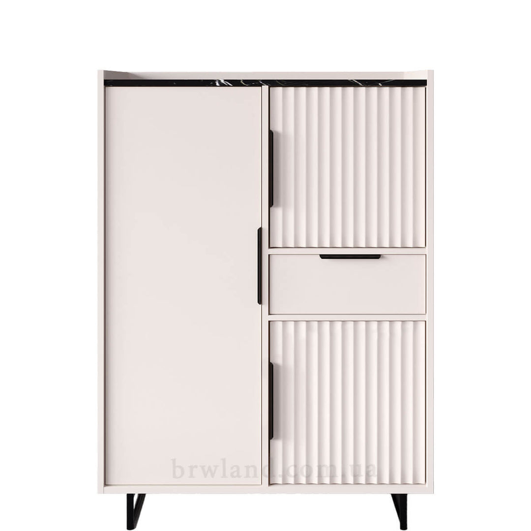 Фото тумби ФРЕСКО БРВ REG3D1S кашемір / темний мармур