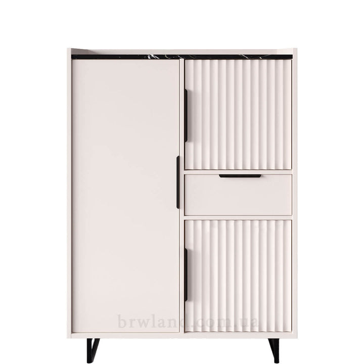 Фото тумби ФРЕСКО БРВ REG3D1S кашемір / темний мармур