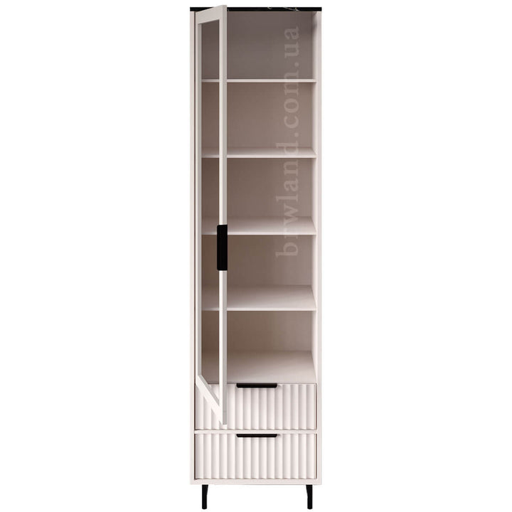 Фото наповнення вітрини ФРЕСКО БРВ REG1W2S кашемір / темний мармур