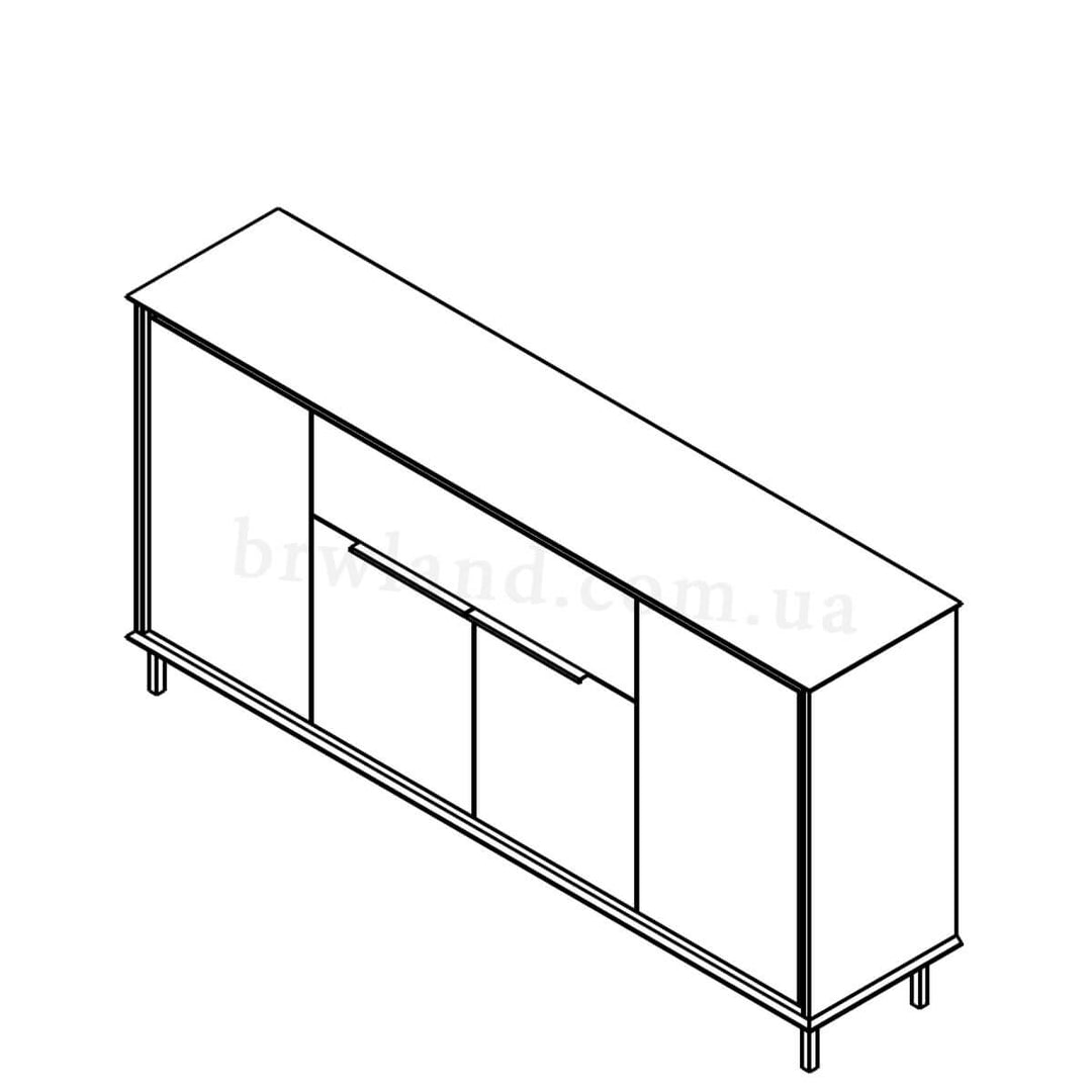 Фото схеми комода ХІЛС ГЕРБОР KOM4D1S