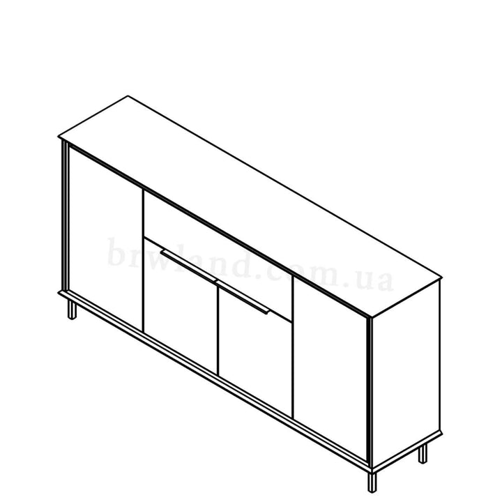 Фото схеми комода ХІЛС ГЕРБОР KOM4D1S