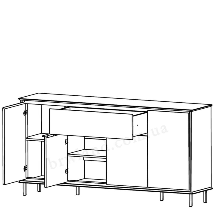 Фото схеми наповнення комода ХІЛС ГЕРБОР KOM4D1S