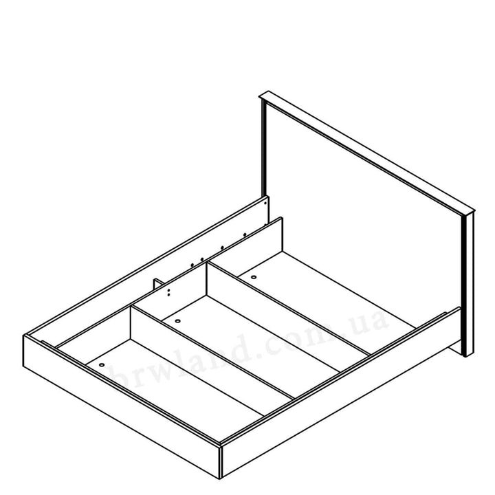 Фото схеми ліжка з підйомним механізмом ХІЛС ГЕРБОР LOZ160