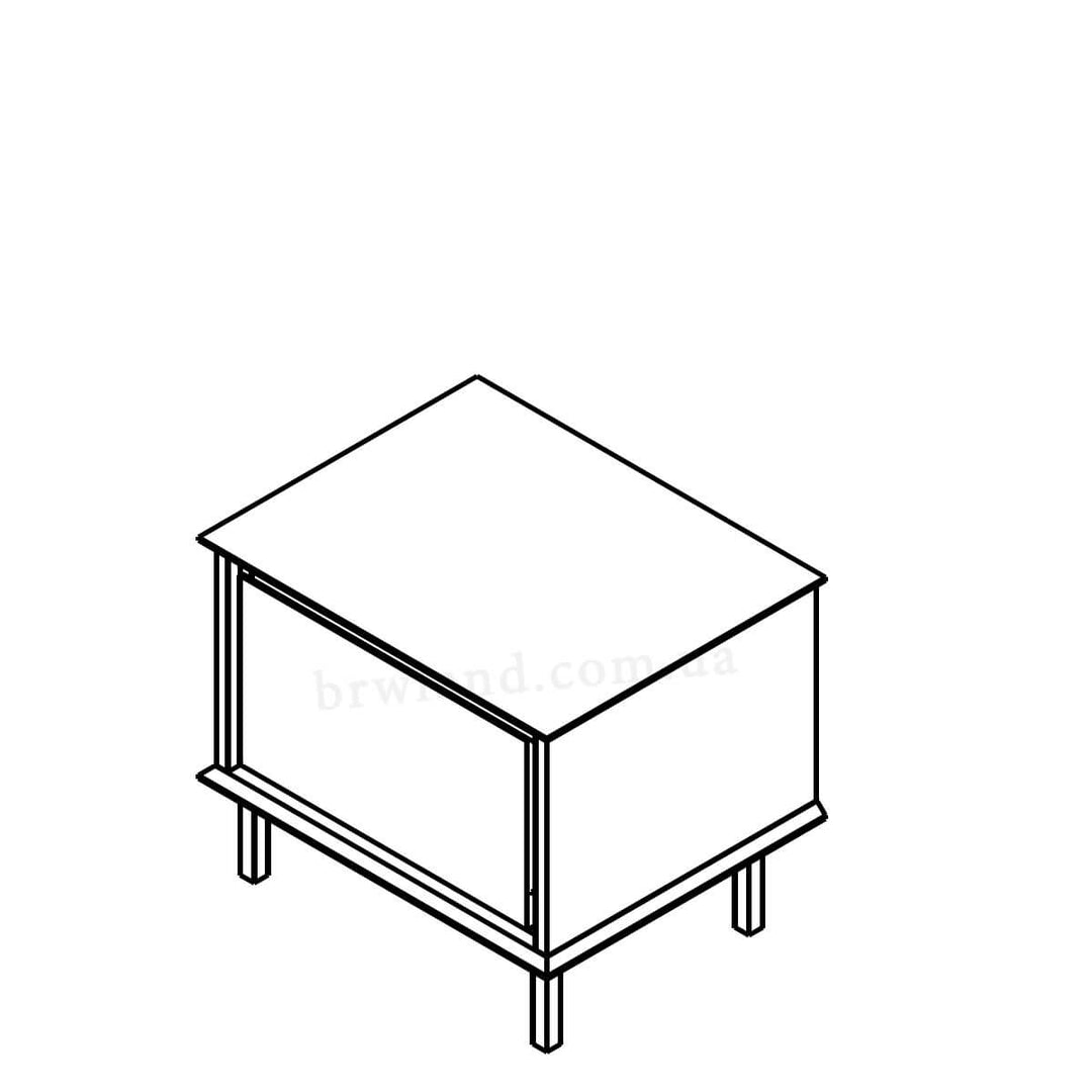 Фото схеми приліжкової тумбочки ХІЛС ГЕРБОР KOM1S