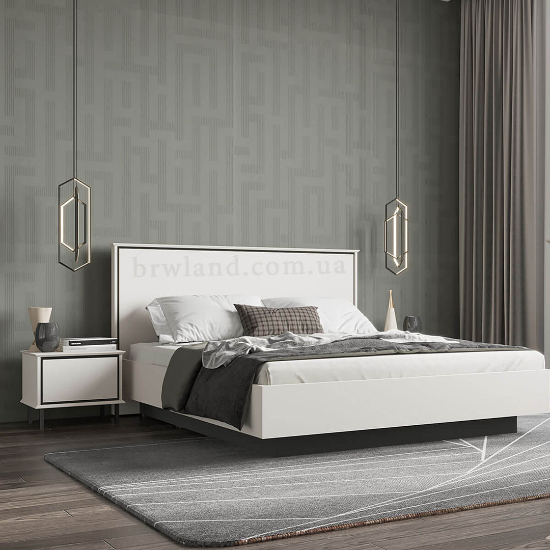 Фото приліжкової тумбочки ХІЛС ГЕРБОР KOM1S в інтер'єрі спальні