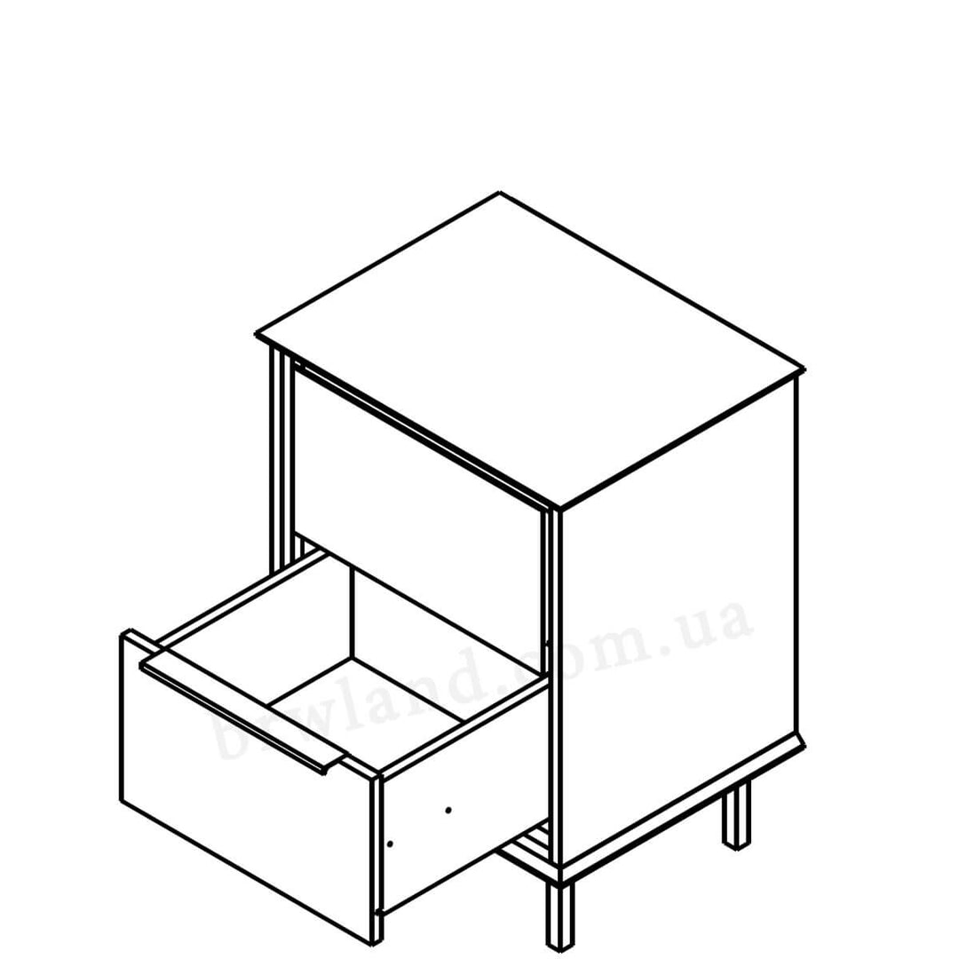 Фото схеми наповнення приліжкової тумбочки ХІЛС ГЕРБОР KOM2S