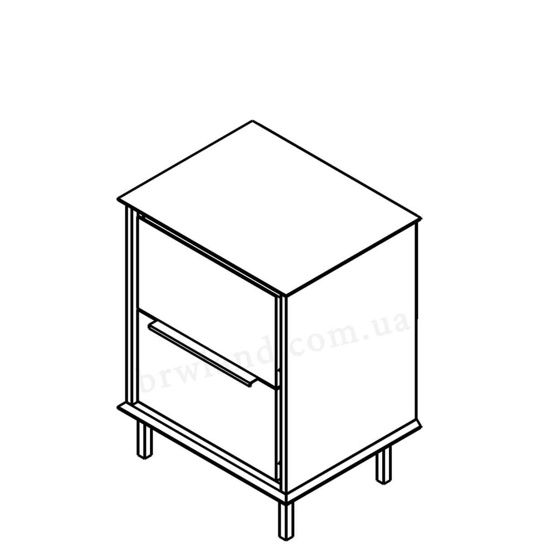 Фото схеми приліжкової тумбочки ХІЛС ГЕРБОР KOM2S