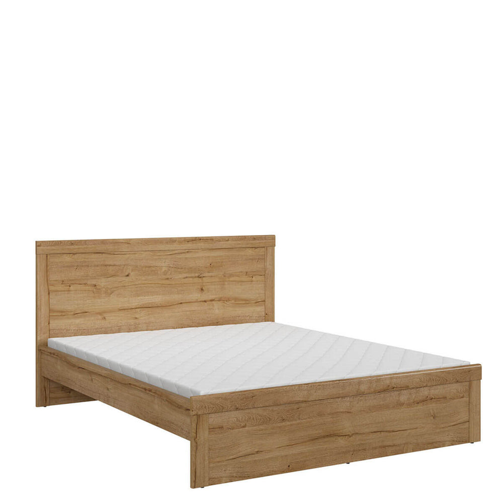 Фото ліжка HOLTEN LOZ/140 BRW дуб уотерфорд з матрацом