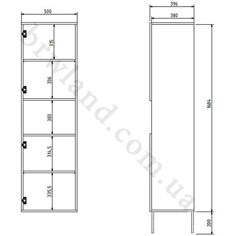 Фото схеми з розмірами пеналу JUTA CAMA 2D