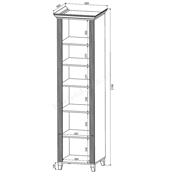 Фото схеми з розмірами пеналу КАНДІ БРВ REG2D