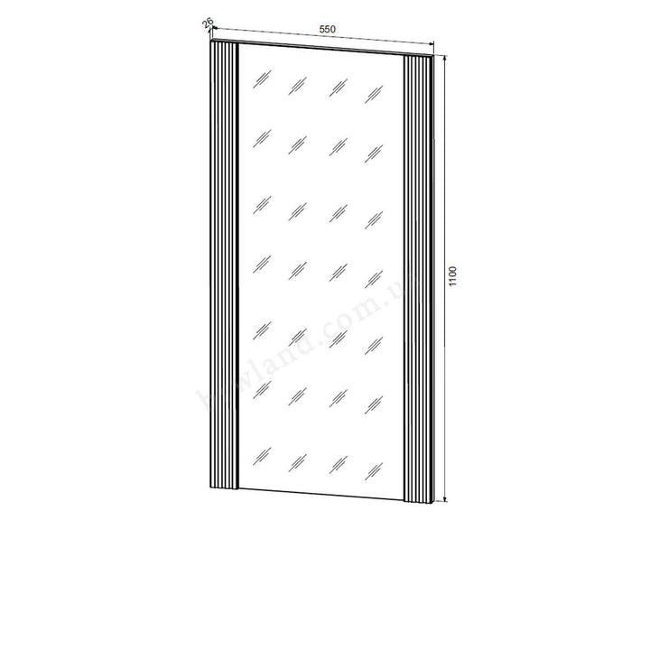 Фото схеми з розмірами дзеркала КАНДІ БРВ