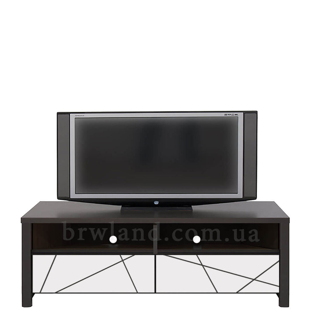 Фото тумби під телевізор КАСПIАН білий сніг БРВ RTV2S/140/40