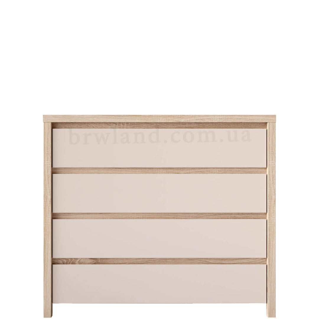 Фото комода КАСПІАН дуб сонома / кашемір БРВ KOM4S