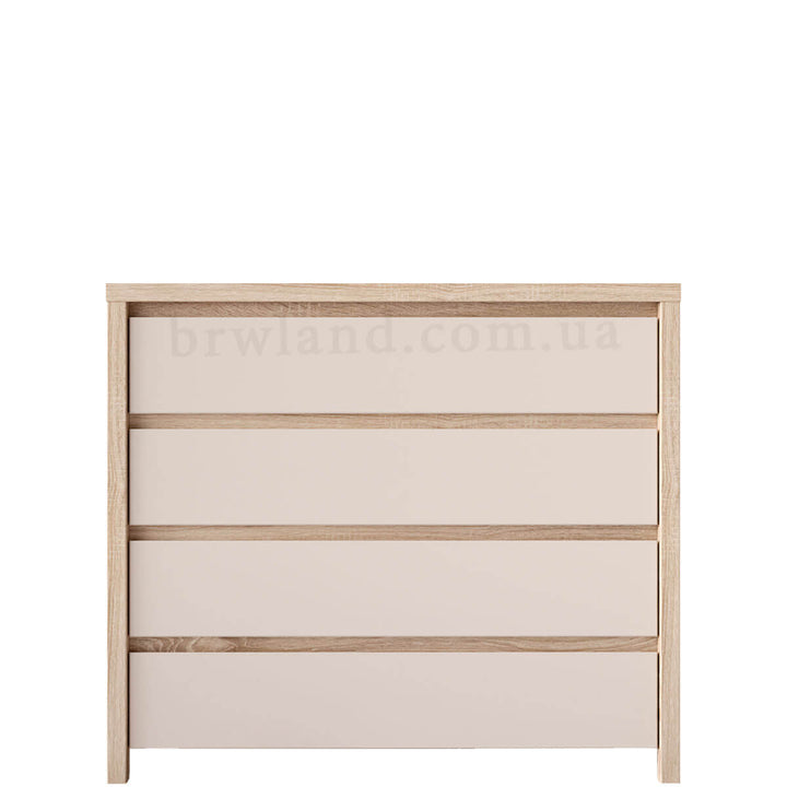 Фото комода КАСПІАН дуб сонома / кашемір БРВ KOM4S