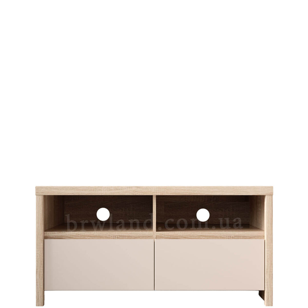 Фото тумби під телевізор КАСПІАН дуб сонома / кашемір БРВ RTV2S/120/40