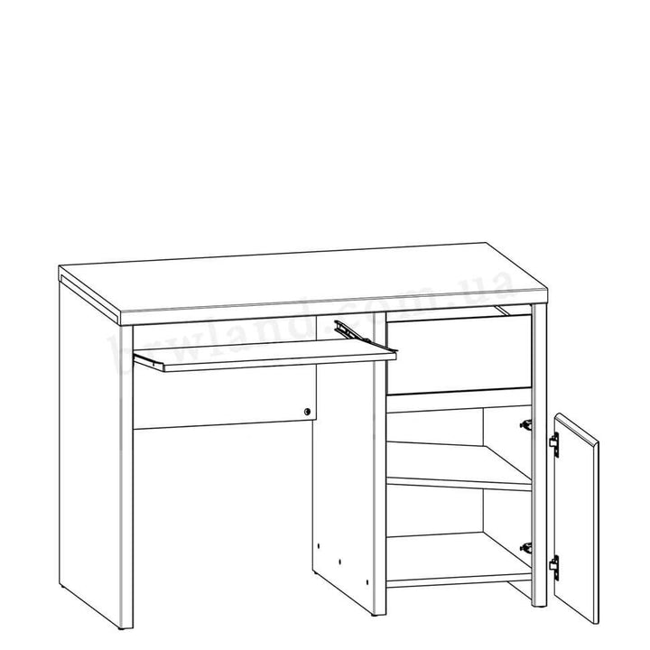 Фото схеми наповнення письмового столу дитячої КАСПІАН БРВ сонома