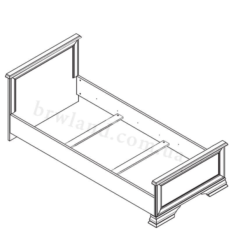 Фото схеми ліжка (каркас) КЕНТУКІ LOZ/90 БРВ