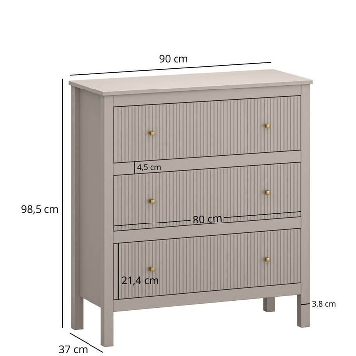 Фото розмірів комода KLEO MEBELBOS 3S