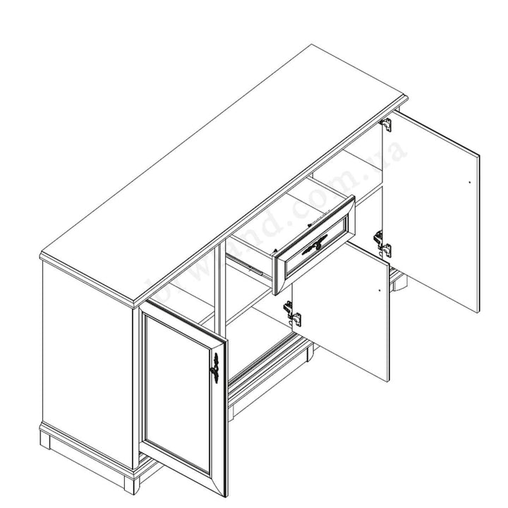 Фото схеми наповнення комода СОНАТА НЬЮ ГЕРБОР 3D1S
