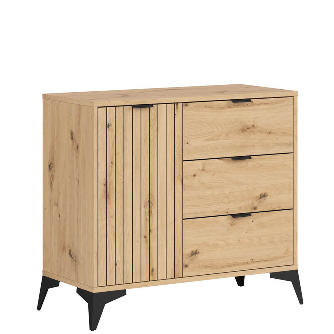 Фото вигляду збоку комода LAMEA BRW KOM1D3S