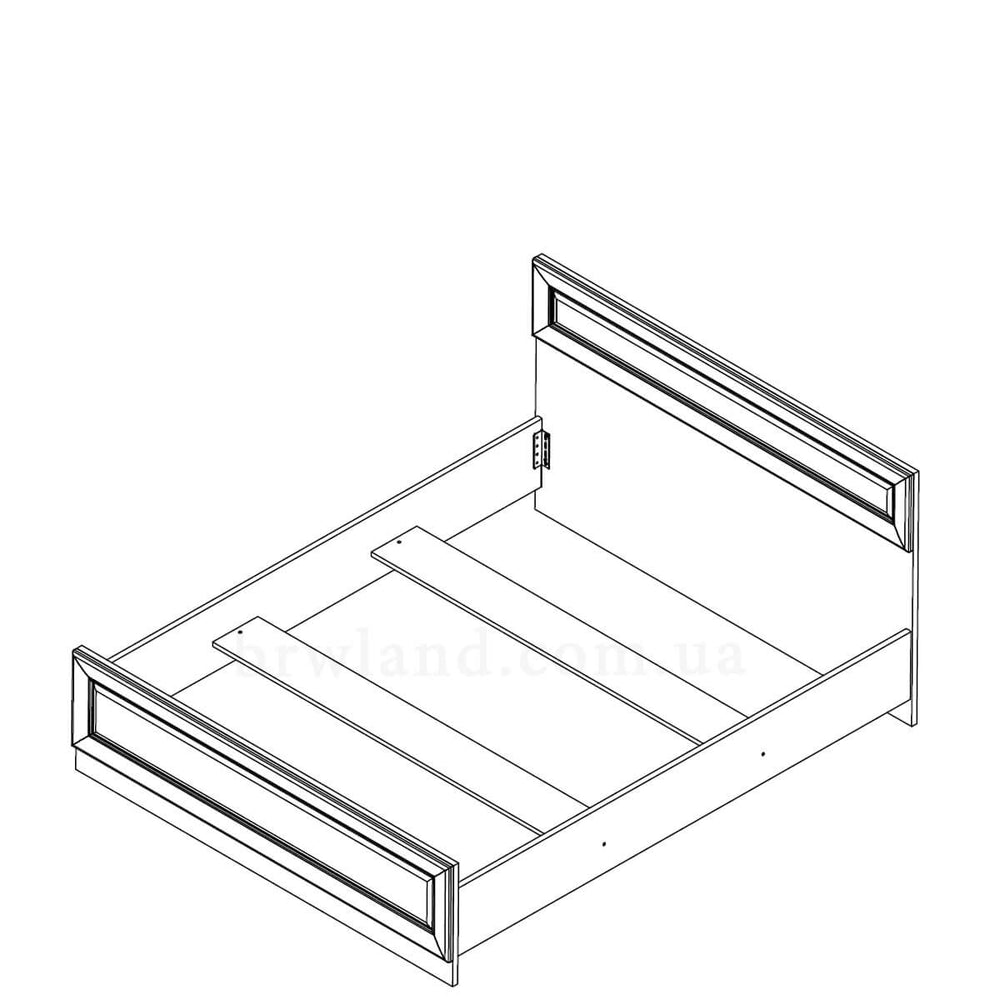 Фото схеми ліжка ЛАРГО КЛАСІК БРВ LOZ160 (каркас)